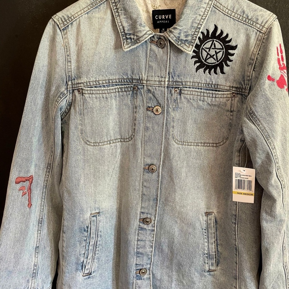 Supernatural themed Curve Appeal Denim Jacket